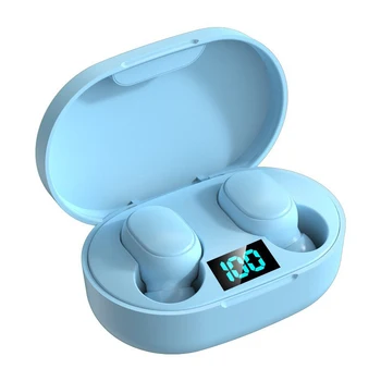 Беспроводные наушники TWS Bluetooth 5.0 с двойным стереофоническим шумоподавлением басов, цифровым светодиодным дисплеем длительного ожидания для XiaoMI