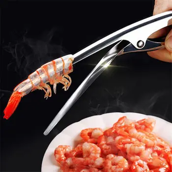 Нож для чистки креветок из нержавеющей стали, устройство для удаления кожуры из панциря омара, Инструменты для морепродуктов, Кухонный гаджет
