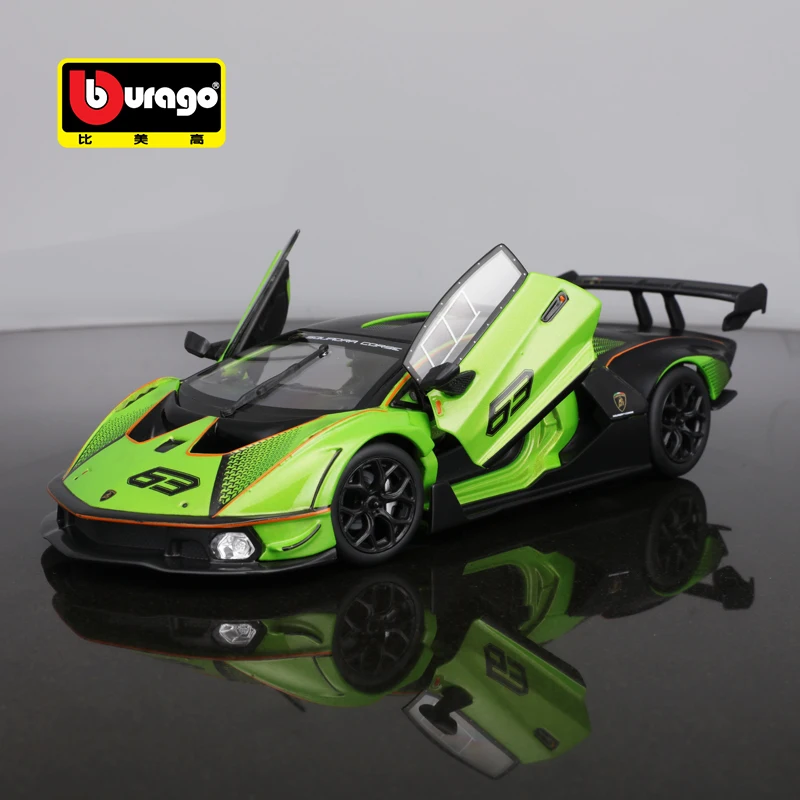 Bburago 1:24 Lamborghini Essenza SCV12 Модель Автомобиля Из сплава, Изготовленная на заказ, Металлическая Игрушка, Коллекция Моделей Спортивных автомобилей, Детские Подарки 0