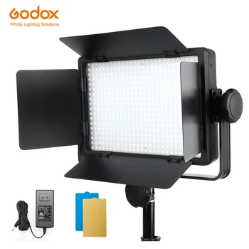 Светодиодная видеосъемка Godox LED500W 5600K с белой лампочкой, Непрерывное освещение, Беспроводной пульт дистанционного управления