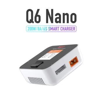 ISDT Q6 Nano 8A 200 Вт постоянного тока 2-6 S ЖК-дисплей Цифровой Умный Баланс Батареи Зарядное Устройство Li-Po Li-Hv Li-Ion Li-Fe NiMH Ni-Cd Pb