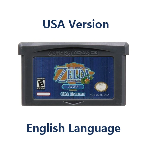 Серия Zelda GBA Game 32-битный Картридж Для Видеоигр Консольная карта Minish Cap Four Swords для GBA GBASP NDSL Версия для США EUR 2