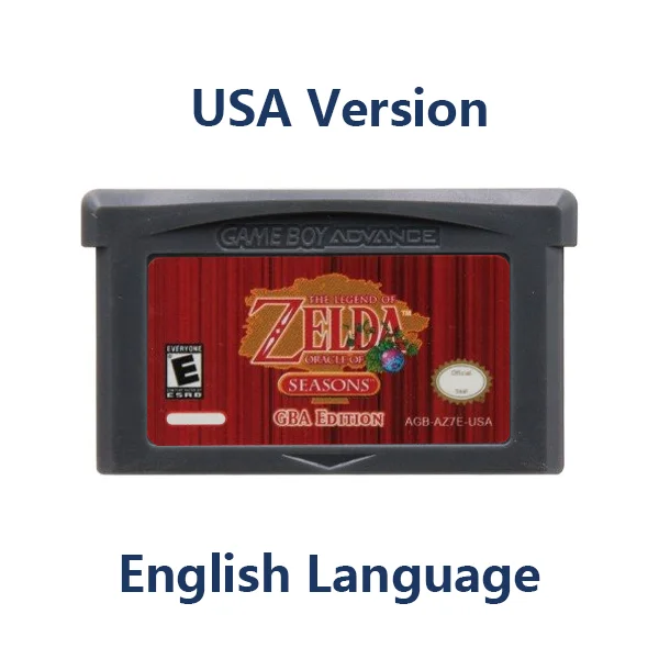 Серия Zelda GBA Game 32-битный Картридж Для Видеоигр Консольная карта Minish Cap Four Swords для GBA GBASP NDSL Версия для США EUR 3