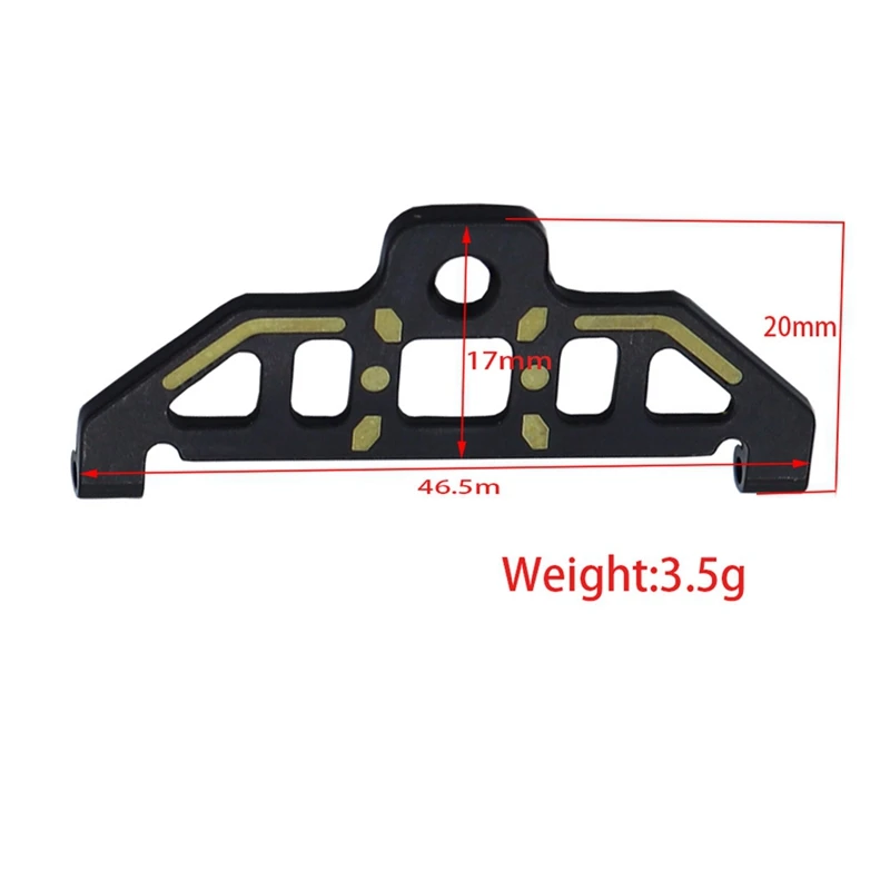 Латунная крышка батарейного отсека для запчастей для модернизации радиоуправляемого гусеничного автомобиля AXIAL AX24 1/24 5