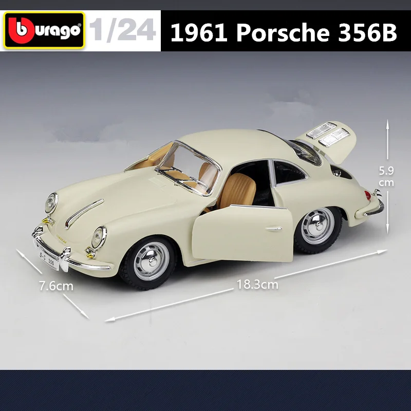 Bburago 1:24 Porsche 356B Coupe Сплав Классическая Модель Автомобиля Литая Под Давлением Металлическая Модель Спортивного Автомобиля Коллекция Высокой Симуляции Детский Подарок 2