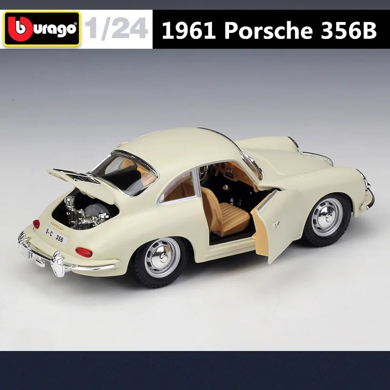 Bburago 1:24 Porsche 356B Coupe Сплав Классическая Модель Автомобиля Литая Под Давлением Металлическая Модель Спортивного Автомобиля Коллекция Высокой Симуляции Детский Подарок 3