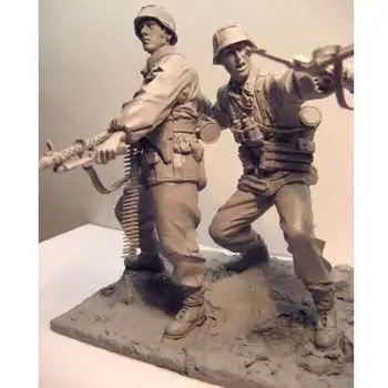 модель солдата из смолы 1/16 Военная тема Второй мировой войны Восточная война GK белая модель рисунок