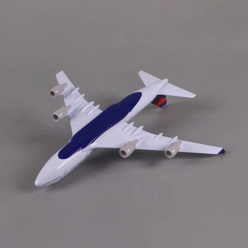 Изготовленная под заказ модель самолета Delta Airlines B747, украшение из твердого сплава, подарок, модель самолета в масштабе 1: 350, 20-сантиметровый статический дисплей 4