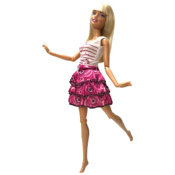 NK 1 комплект кукольной одежды ручной работы Модный женский наряд Юбка Одежда для куклы Барби Детские игрушки Лучшие подарки