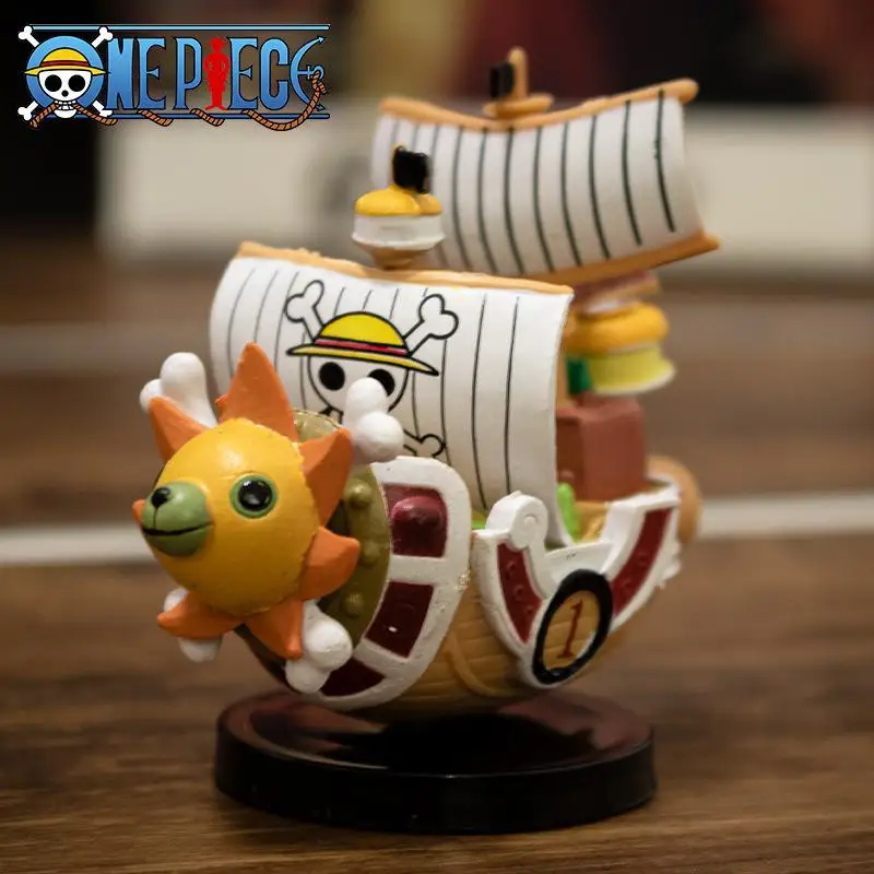 Аниме One Piece Thousand Sunny Going Merry Пиратский Корабль Фигурка Статуя Коллекционный Мультфильм Милый Каваи Мини Модель Лодки Игрушки 2