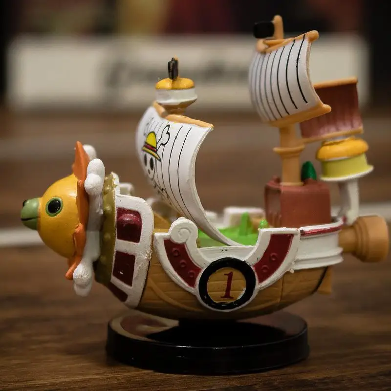 Аниме One Piece Thousand Sunny Going Merry Пиратский Корабль Фигурка Статуя Коллекционный Мультфильм Милый Каваи Мини Модель Лодки Игрушки 3