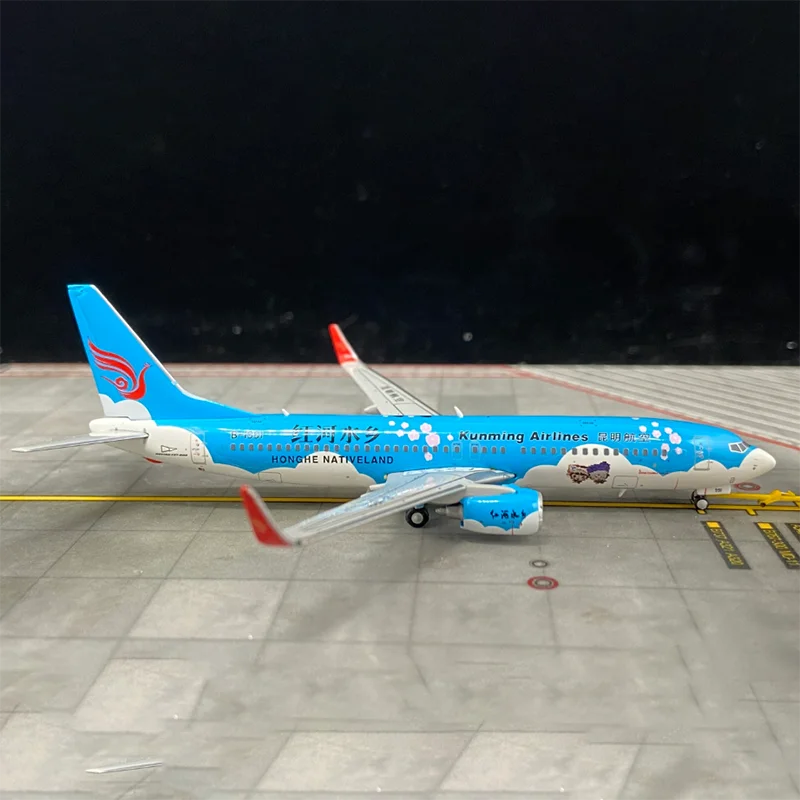 JC Wings Масштаб 1:400 XX4017 Kunming Airlines Boeing 737-800 B-1991 Миниатюрные Модели самолетов Из Литого под давлением сплава, Игрушки в подарок на День ребенка 1