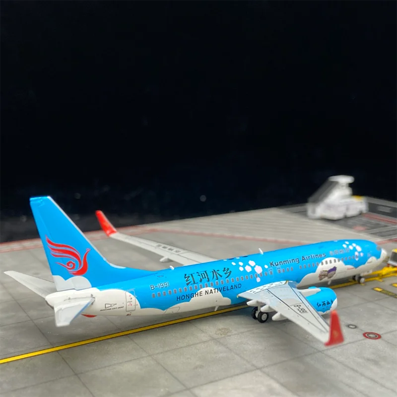 JC Wings Масштаб 1:400 XX4017 Kunming Airlines Boeing 737-800 B-1991 Миниатюрные Модели самолетов Из Литого под давлением сплава, Игрушки в подарок на День ребенка 2