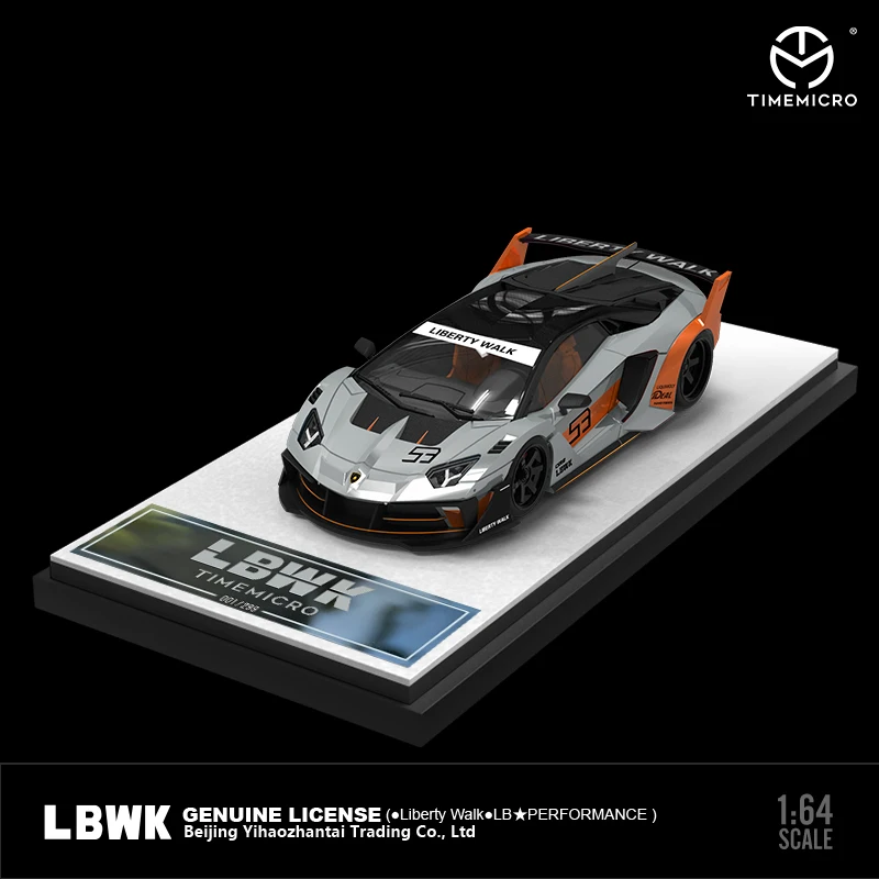 Коллекция миниатюрных моделей автомобилей TIME MICRO 1: 64 LBWK LP700 GTEVO, отлитых под давлением 3