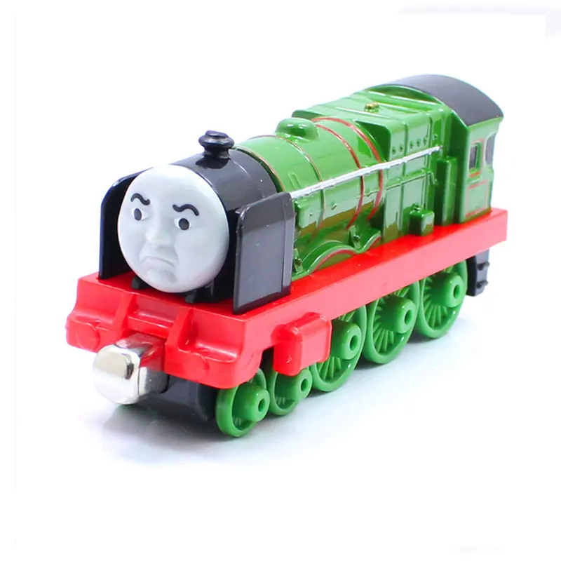 Оригинальные поезда для литья под давлением Томаса и друзей Зеленый поезд метро с магнитным соединением Инженерный автомобиль Автомобиль Детские игрушки мальчики 1