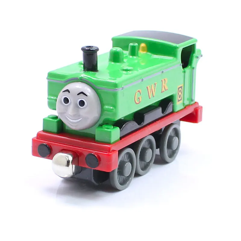 Оригинальные поезда для литья под давлением Томаса и друзей Зеленый поезд метро с магнитным соединением Инженерный автомобиль Автомобиль Детские игрушки мальчики 2