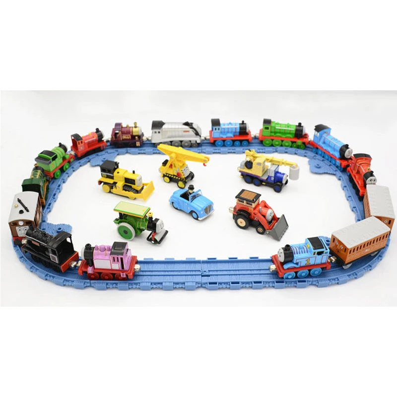 Оригинальные поезда для литья под давлением Томаса и друзей Зеленый поезд метро с магнитным соединением Инженерный автомобиль Автомобиль Детские игрушки мальчики 4