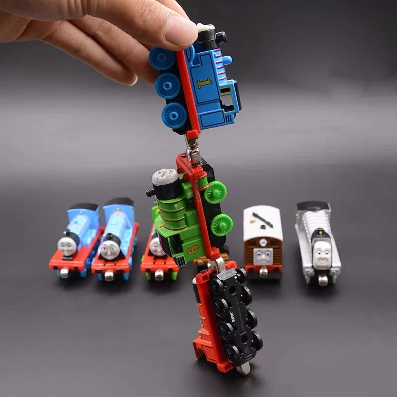 Оригинальные поезда для литья под давлением Томаса и друзей Зеленый поезд метро с магнитным соединением Инженерный автомобиль Автомобиль Детские игрушки мальчики 5