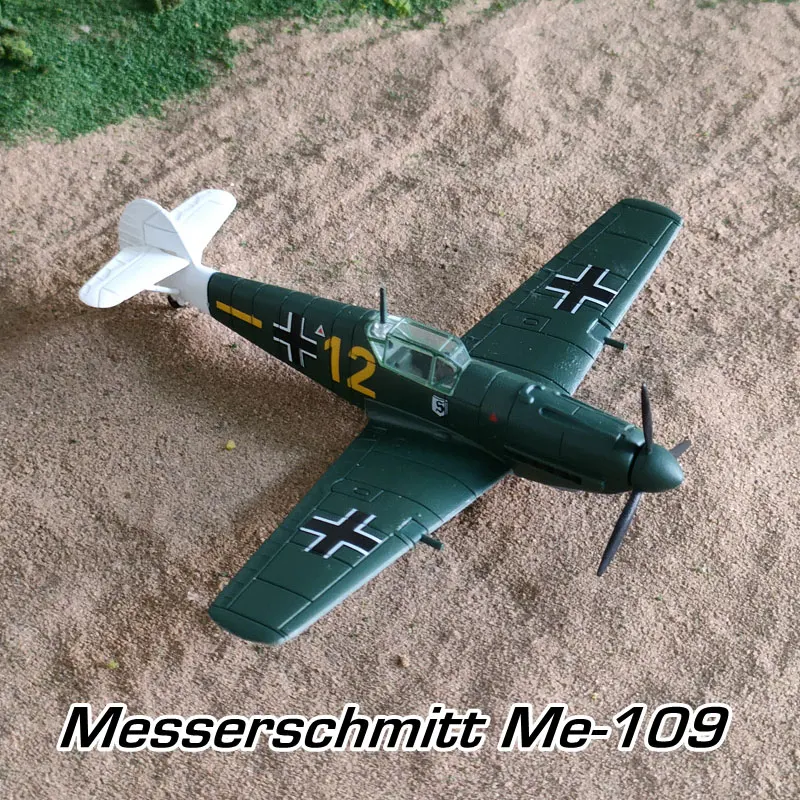 Масштабная модель самолета 1/87 HO времен Второй мировой войны Модель Messerschmitt Me-109 Миниатюрная коллекция Пейзаж с песочным столом 0