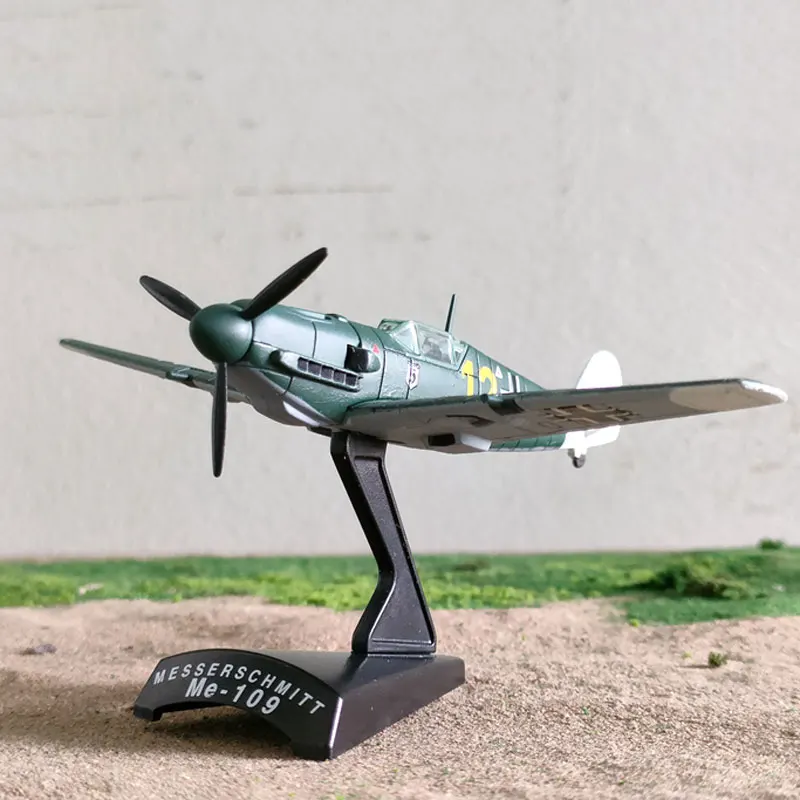 Масштабная модель самолета 1/87 HO времен Второй мировой войны Модель Messerschmitt Me-109 Миниатюрная коллекция Пейзаж с песочным столом 3