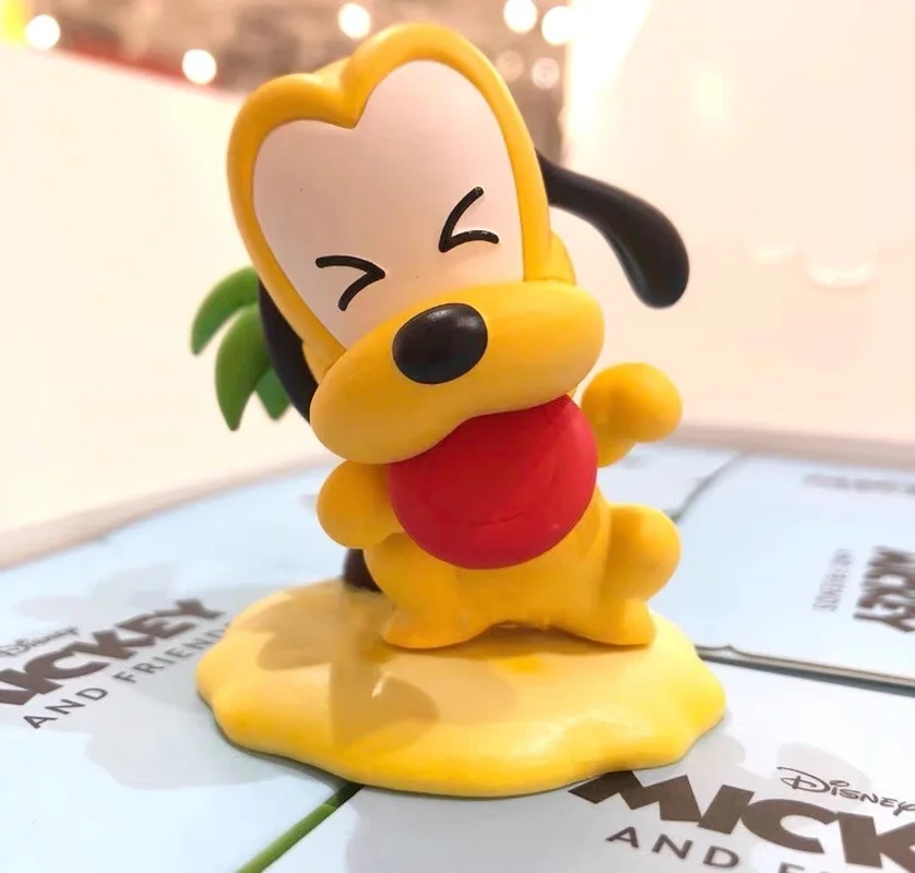 Пляжная серия Disney Mickey Mouse Blind Box Kawaii, фигурки Дональда Дака, Гуфи, Дейзи, коллекция игрушек Mysterious Box 1