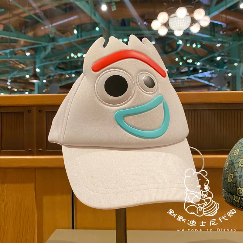 Шанхайская история игрушек Диснея, повседневная шляпа со смайликом и крестом, вилочная шляпа Wild с солнцезащитным кремом, подарок на день рождения ребенку 2
