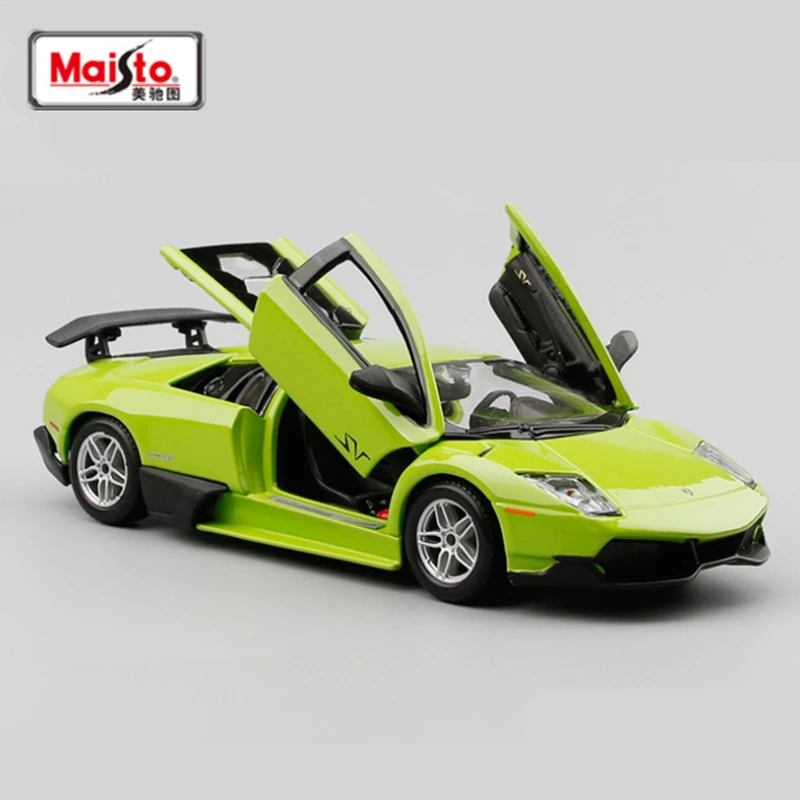 Bburago 1:24 Lamborghini Murcielago LP670-4 SV Модель Спортивного автомобиля Из сплава, Изготовленная на заказ, Металлическая Игрушка, Имитирующая Модель Гоночного автомобиля, Подарки Для Детей 0