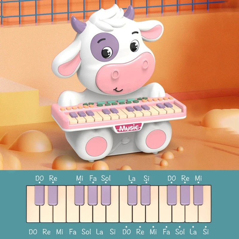 Клавиатура детского пианино Игрушка для детского пианино Музыкальная игра на фортепиано Обучающая игрушка с музыкальным освещением Музыкальный электронный орган Игрушка 1