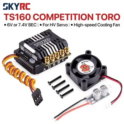 SKYRC TORO TS160 Pro 160A Бесщеточный ESC с Датчиком w/6V/7.4V BEC для 1/10 Радиоуправляемого Автомобиля Багги 0