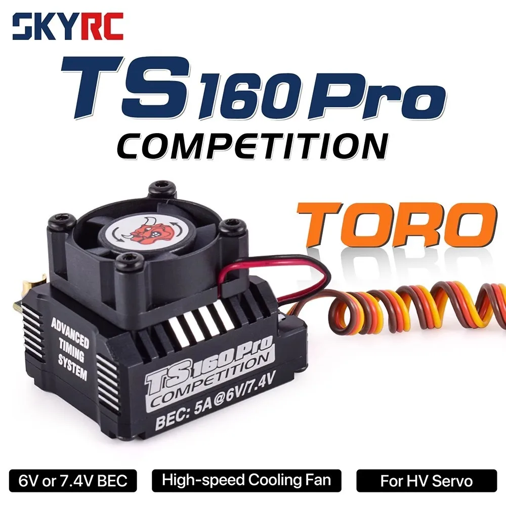 SKYRC TORO TS160 Pro 160A Бесщеточный ESC с Датчиком w/6V/7.4V BEC для 1/10 Радиоуправляемого Автомобиля Багги 1