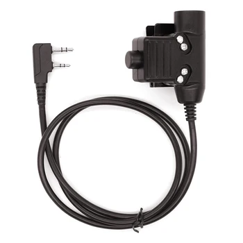 U94 Штекер кабеля PTT, адаптер гарнитуры для портативной рации HYT Kenwood Baofeng UV-5R H777