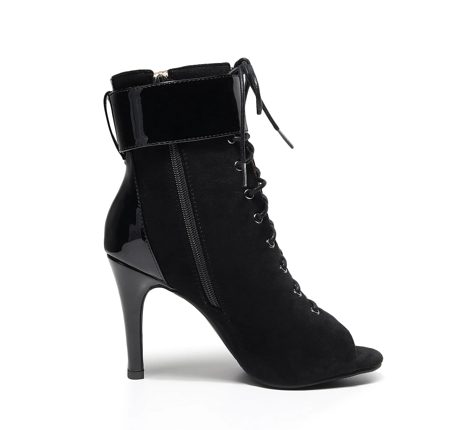 Черные 7-сантиметровые танцевальные ботинки для вечеринок, пикантная женская обувь, бесплатная доставка, танцевальные туфли на высоком каблуке для стриптиза, джазовая сцена у шеста, лето 2023 г. 0