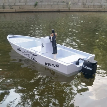 Подвесная машина для моделирования рыбацкой лодки RC С бесщеточным приводом, модель дистанционного управления с металлическим корпусом