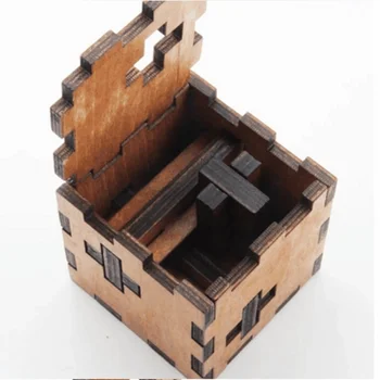 Деревянная коробка, Детская головоломка Switzerland Cube, Секретные Логические головоломки, игра-игрушка, Обучающие деревянные пазлы Iq для детей и взрослых