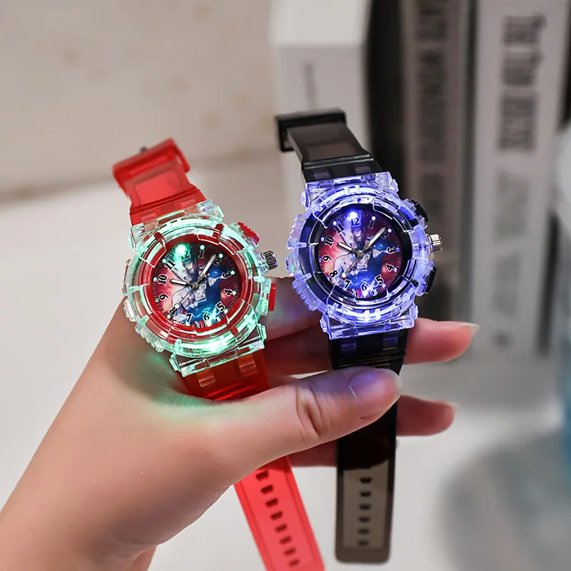 Мультяшный Ультрачеловек Для Мальчиков И Девочек, Светодиодные Светящиеся Часы, Детские Спортивные Электронные Наручные Часы Для Учащихся Начальной школы, Подарки Reloj Mujer 0