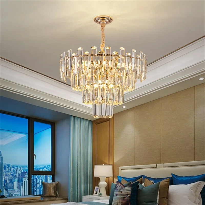 OUTELA Постмодернистская люстра Хрустальная подвесная лампа Luxury Light Home LED для гостиной-столовой 2