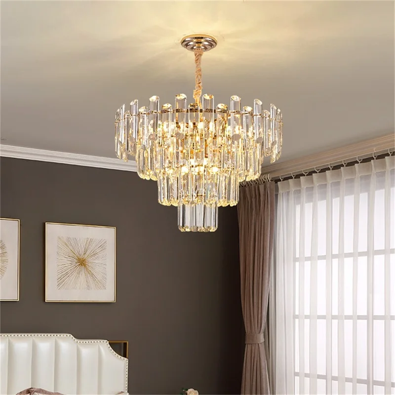 OUTELA Постмодернистская люстра Хрустальная подвесная лампа Luxury Light Home LED для гостиной-столовой 3