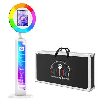 RGB Light Photo Booth для iPad Совместим с Портативной Фотобудкой 12,9 дюйма 10,9 дюйма 10,2 дюйма Программное обеспечение для управления приложением для вечеринки