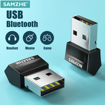 SAMZHE USB Bluetooth Dongle Адаптер ПК Мышь Aux Аудио Bluetooth 4.0 4.2 5.0 Динамик Музыкальный Приемник Передатчик