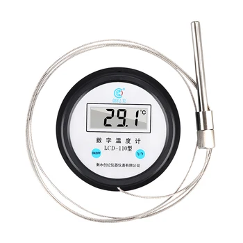 Высокотемпературный цифровой Дисплей Термометр с зондом Электронный Цифровой Промышленный Термометр для духовки