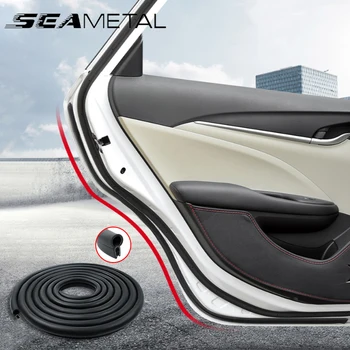 SEAMETAL Уплотнительная прокладка для кромки двери автомобиля 5 м, резиновые уплотнительные прокладки для защиты двери автомобиля от столкновений, звукоизоляция для автомобильных герметиков, аксессуары