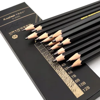 Новый продукт 14 Карандашей для эскизов Смешанные Канцелярские принадлежности 6H-12B Для студентов-искусствоведов Специальный карандаш для рисования Школьные принадлежности