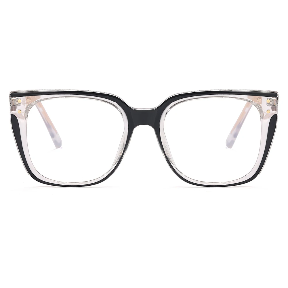 Peekaboo TR90 blue light очки женские CP ацетатные прозрачные линзы большая квадратная оправа для очков женские оптические кошачьи глаза женские высокого качества 1