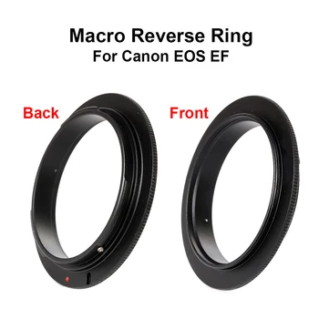 Макро-реверс для Canon EOS EF mount Macro Reverse Переходное кольцо для макро-реверса для объектива 49/ 52 /55 /58 /62 /67 /72 / 77 мм