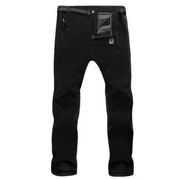 Повседневные брюки из мягкого флиса, мужская осенне-зимняя технологичная одежда, водонепроницаемые ветрозащитные спортивные штаны для пеших прогулок, военные брюки-карго