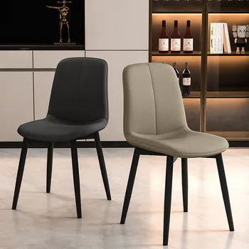 Стол на черных ножках, обеденный стул, роскошные дизайнерские стулья для гостиной, спальни, столовой, кафе Sillas Para Comedor Мебель для дома