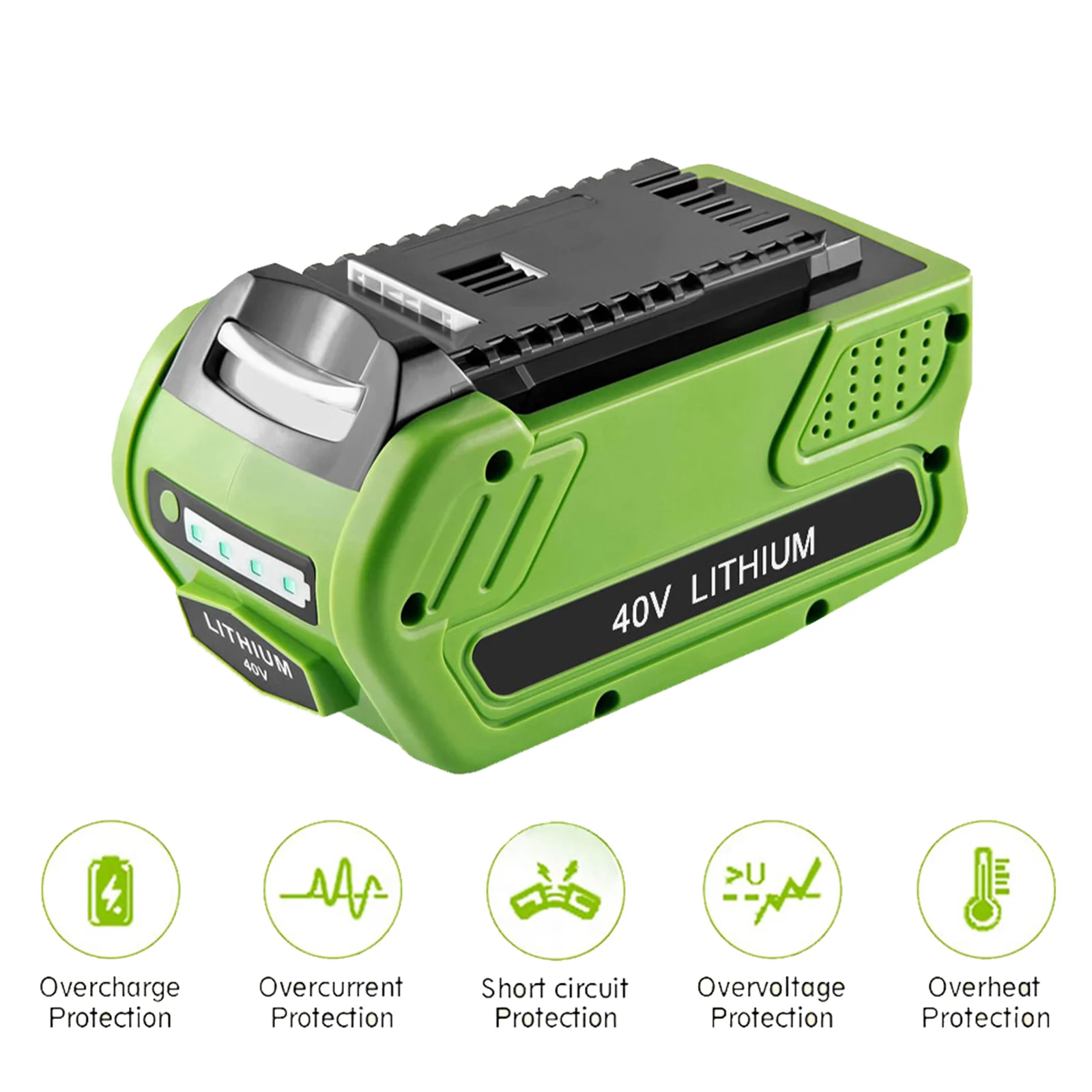 LEFEIYI 40V 6000mAh Аккумуляторная Батарея Для Creabest 40V 200W GreenWorks 29462 29472 22272 G-MAX GMAX Battery 2