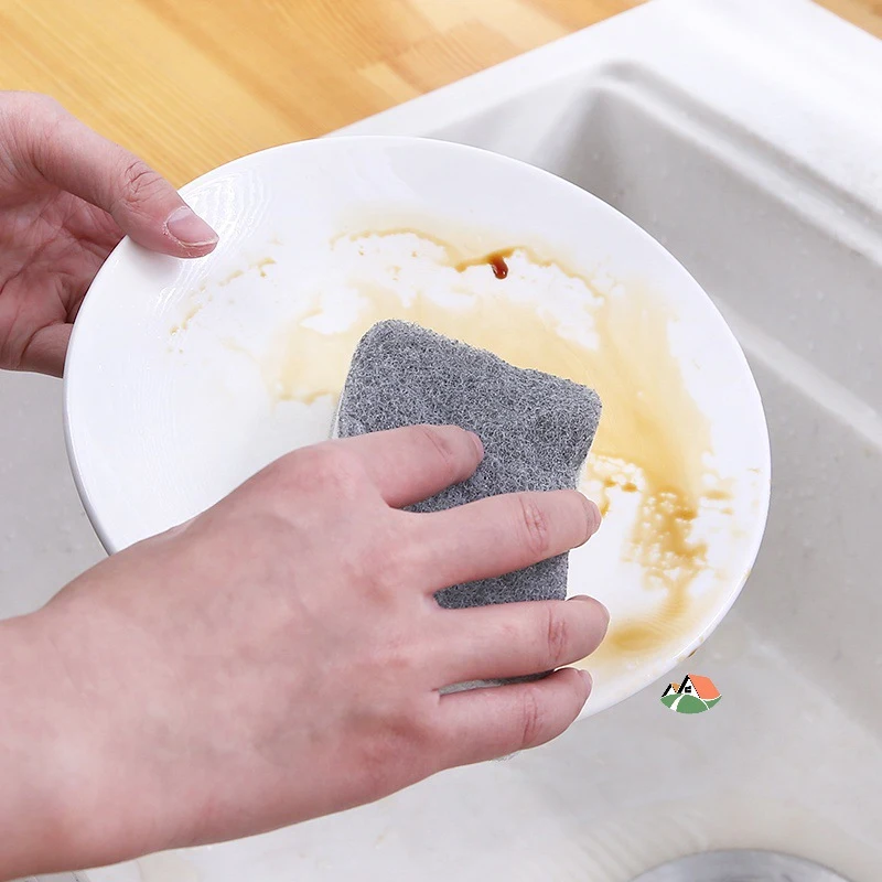Чистящие щетки Набор из 5 двухсторонних губок для мытья посуды Салфетки Чистящий коврик Тряпка для чистки Инструменты для уборки дома Товары 3