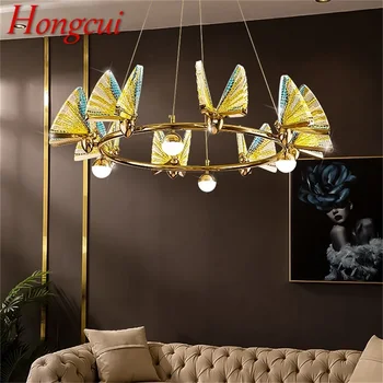 Hongcui Nordic Красочные люстры, светильники, Подвесные светильники, Кольцо с бабочкой для украшения дома