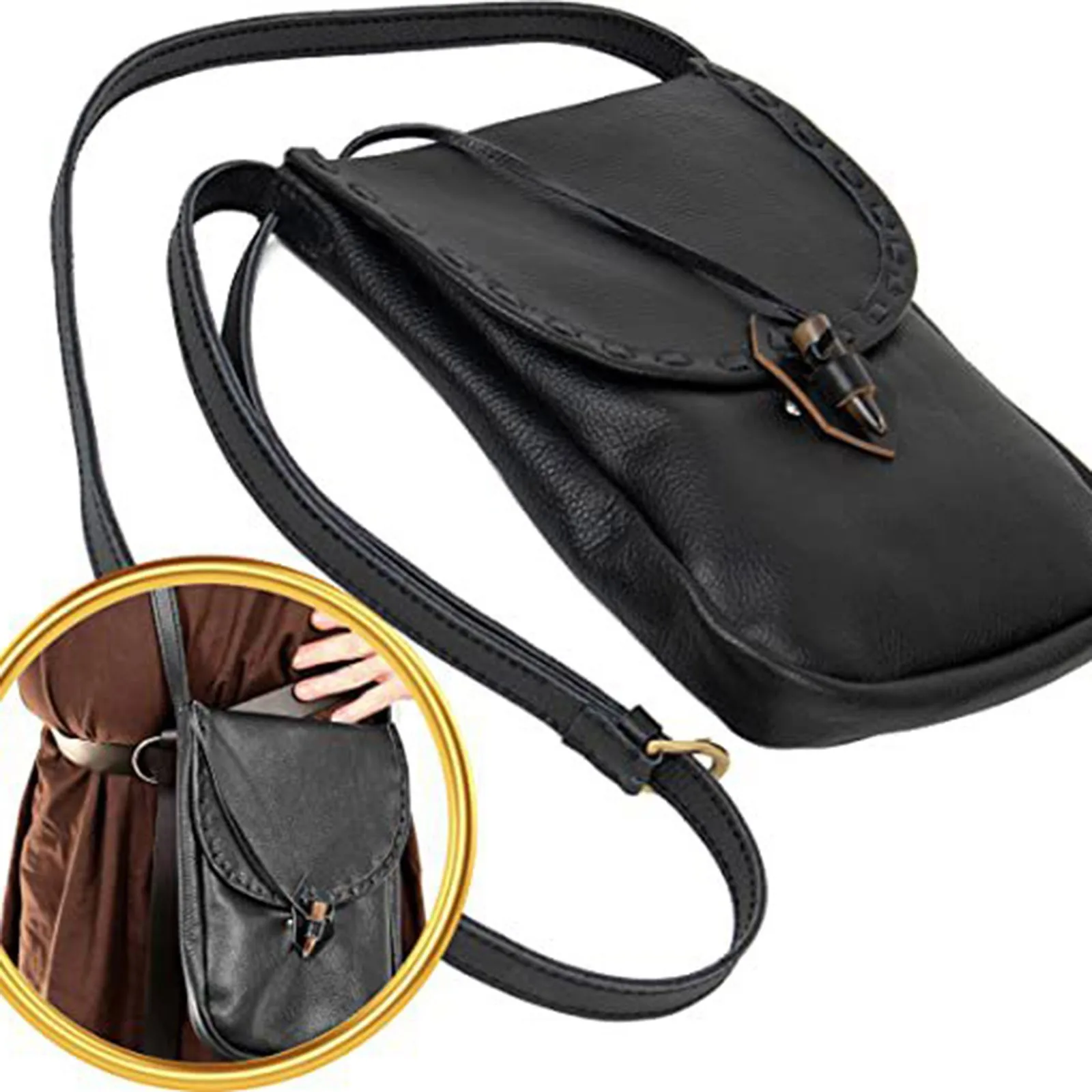 Модная новая Средневековая поясная сумка, Аксессуары для женской одежды, сумка через плечо, Винтажные седла, сумка-мессенджер, Женская сумка 3